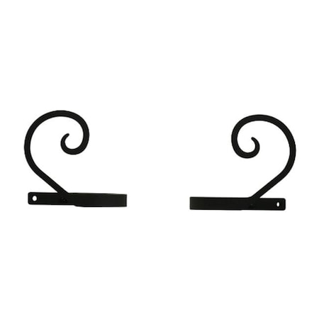 Village Wrought Iron Village Wrought Iron CUR-TB-103 Scroll Tie Backs CUR-TB-103